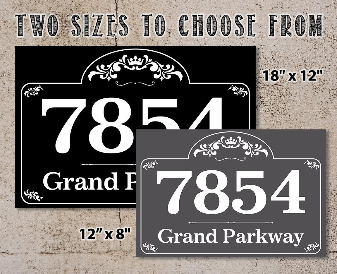 Personalized - Address Plaque - Metal Sign | Lone Star Art.