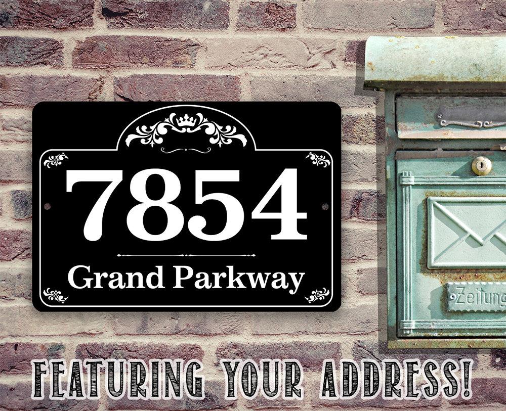Personalized - Address Plaque - Metal Sign | Lone Star Art.