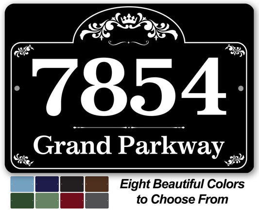 Personalized - Address Plaque - Metal Sign | Lone Star Art.