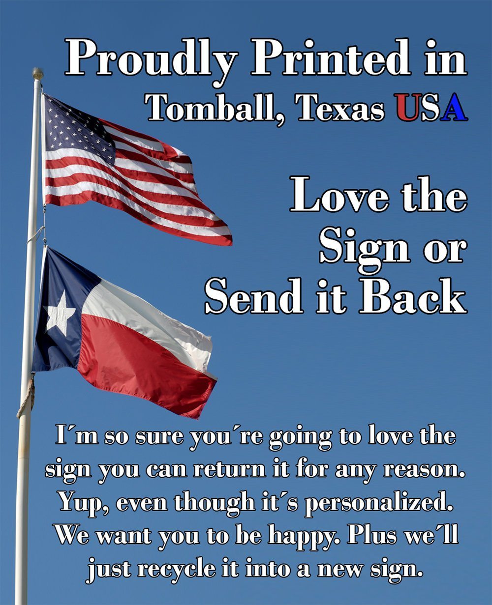 Personalized - BBQ -  Metal Sign | Lone Star Art.