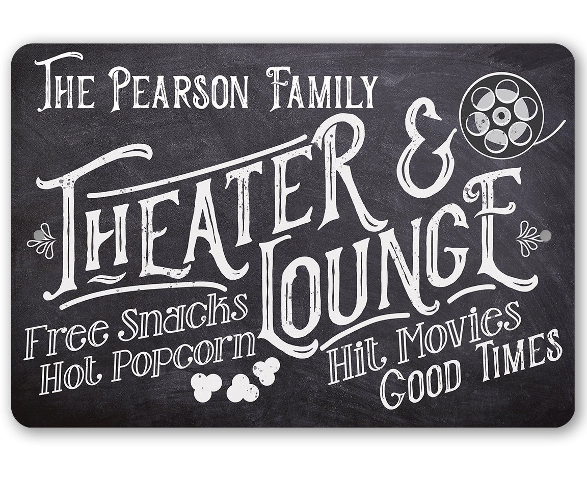 Personalized - Theater and Lounge - Metal Sign | Lone Star Art.