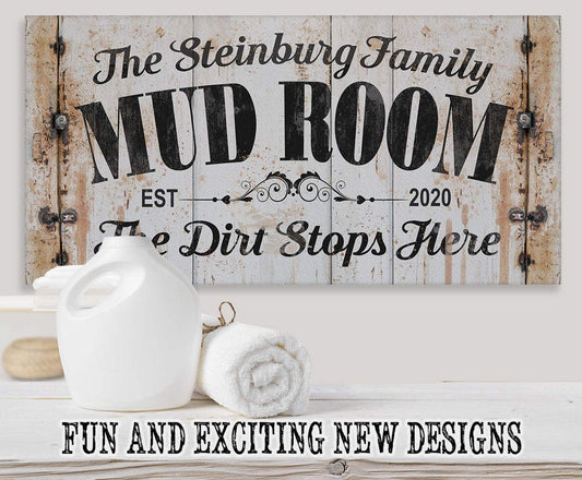 Personalized - Mud Room - Canvas | Lone Star Art.