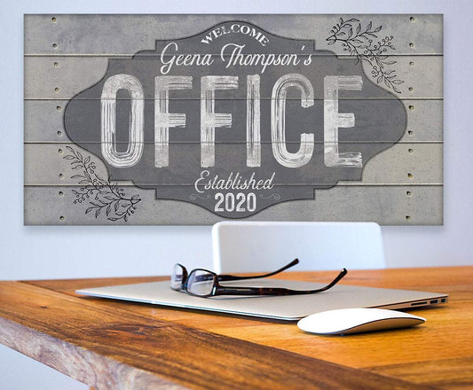 Personalized - Office - Canvas | Lone Star Art.