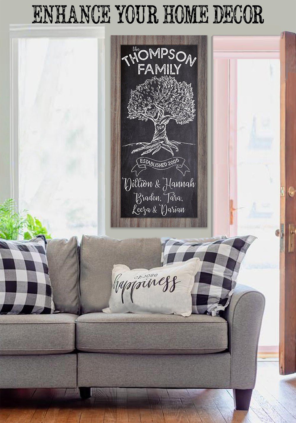 Personalized - Old Family Tree - Canvas | Lone Star Art.