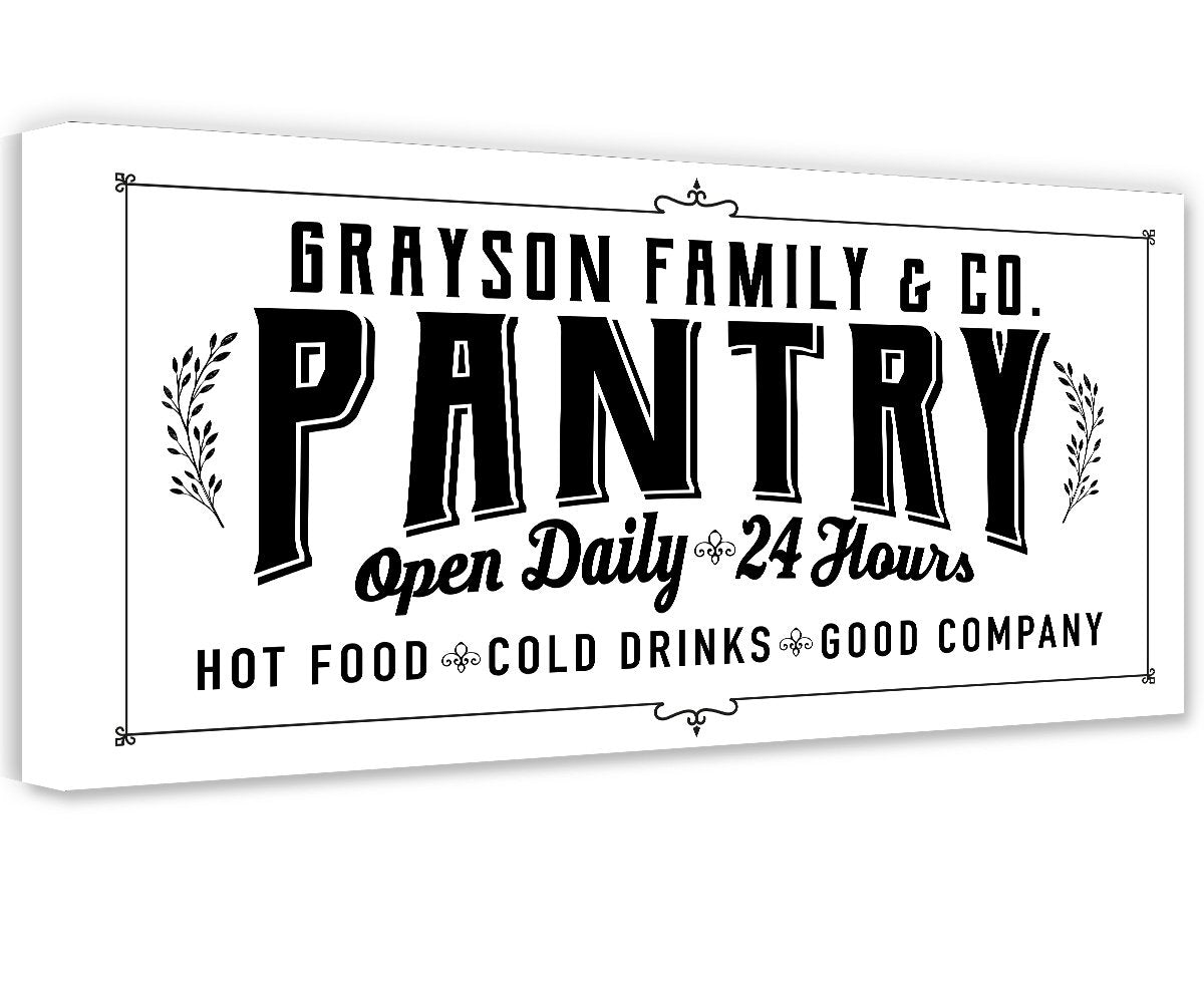 Personalized - Pantry - Canvas | Lone Star Art.