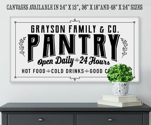 Personalized - Pantry - Canvas | Lone Star Art.
