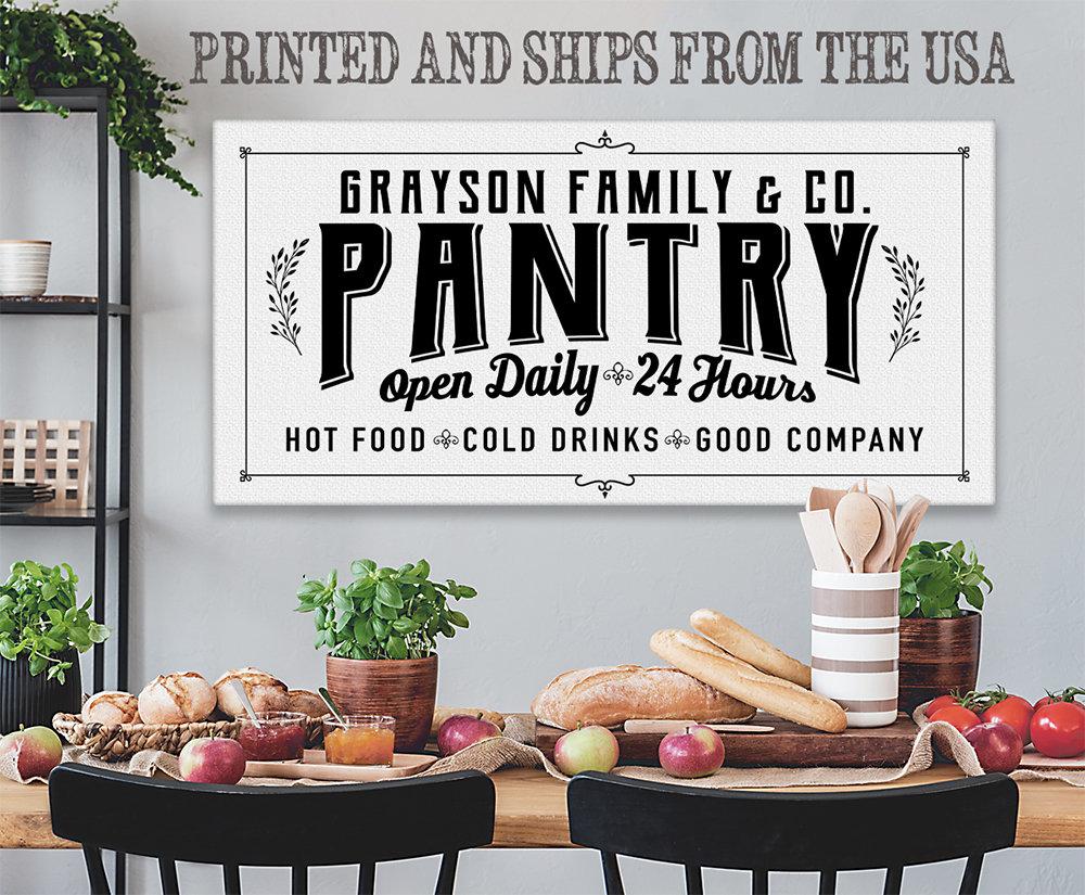Personalized - Pantry - Canvas | Lone Star Art.