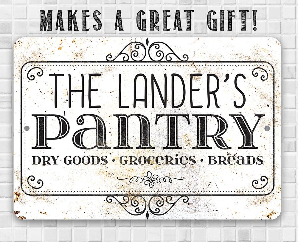 Personalized - Pantry - Metal Sign | Lone Star Art.