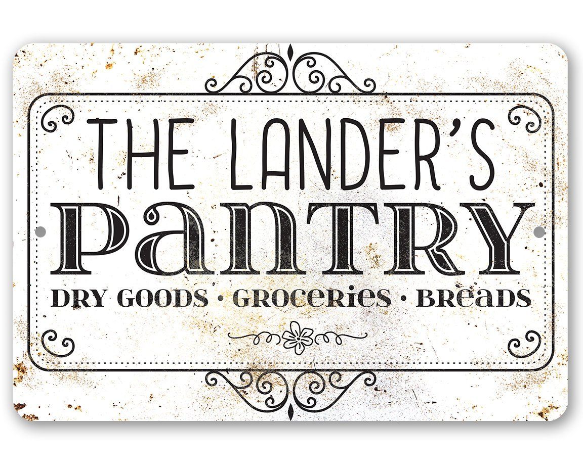 Personalized - Pantry - Metal Sign | Lone Star Art.