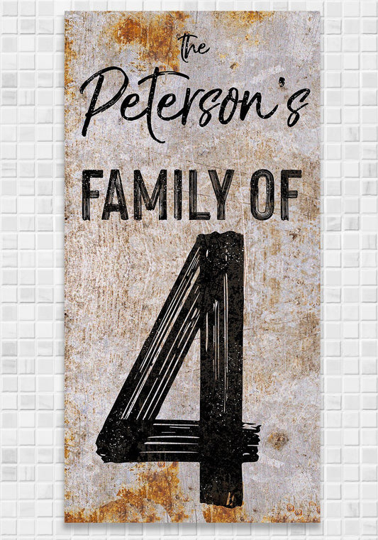 Personalized - Party of 4 - Canvas | Lone Star Art.