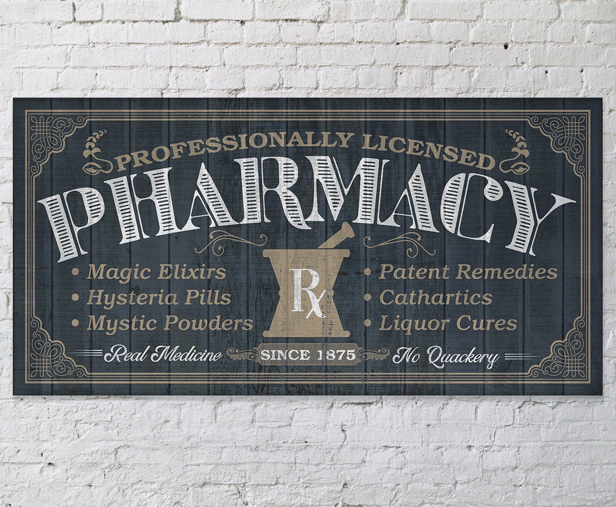 Personalized - Pharmacy - Canvas | Lone Star Art.