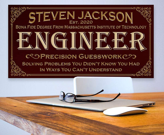 Personalized - Professional Engineer - Canvas | Lone Star Art.