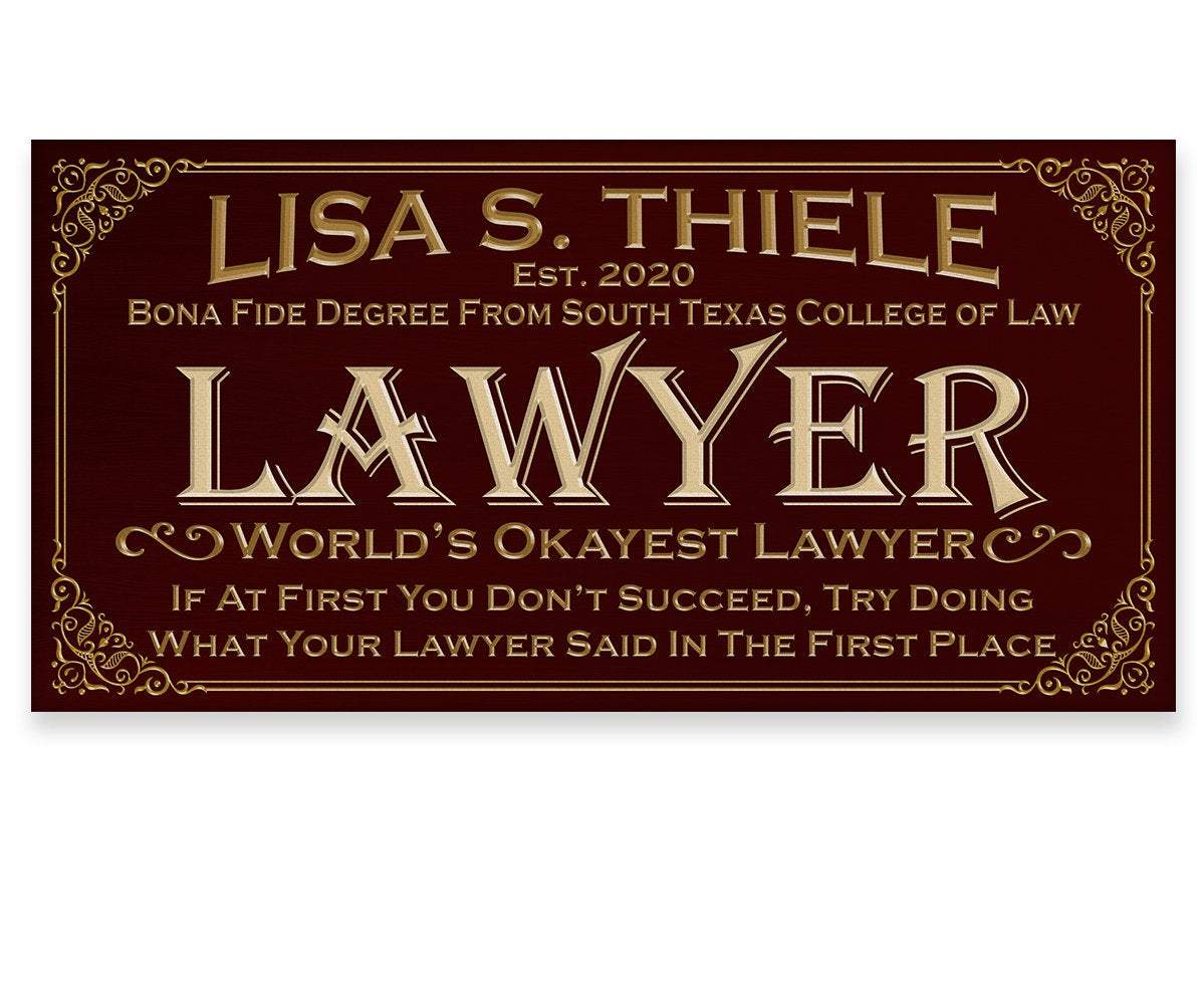 Personalized - Professional Lawyer - Canvas | Lone Star Art.