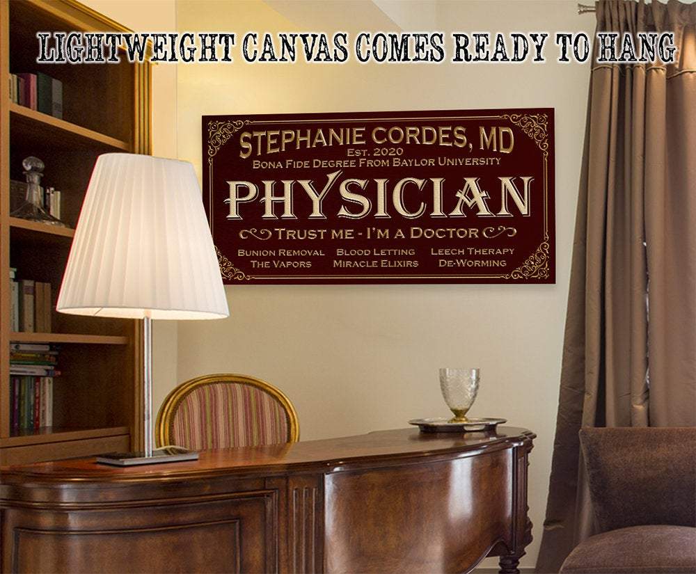 Personalized - Professional Physician - Canvas | Lone Star Art.