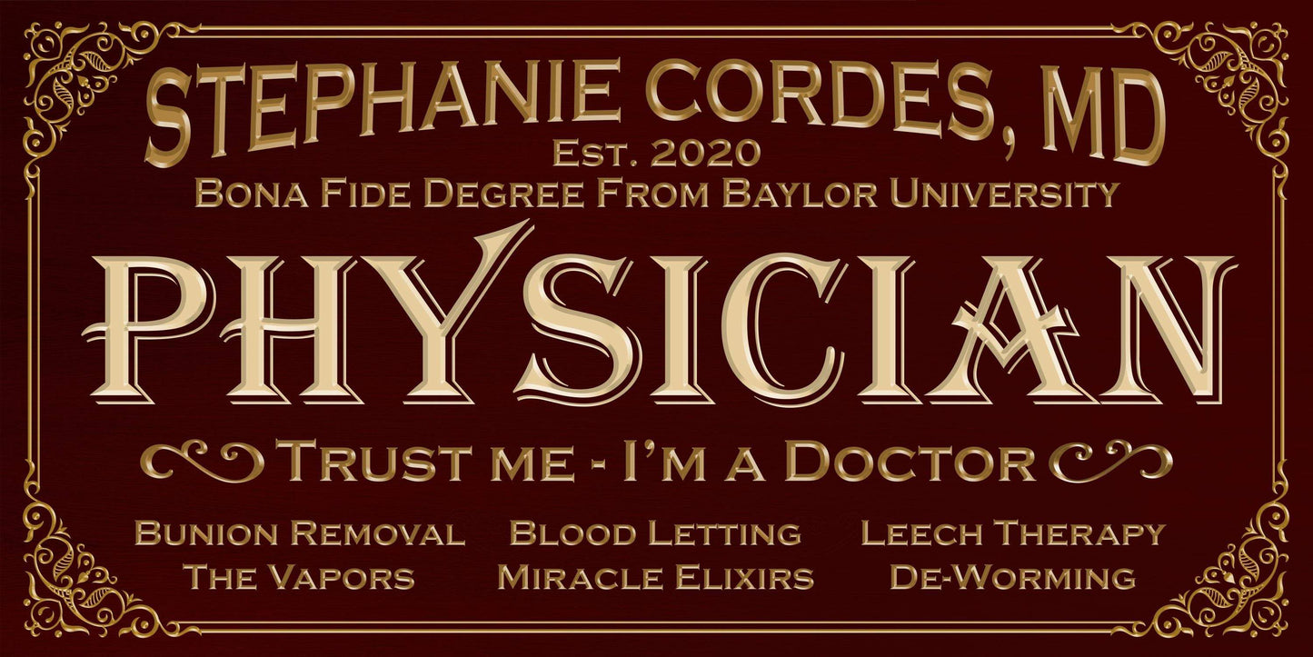 Personalized - Professional Physician - Canvas | Lone Star Art.