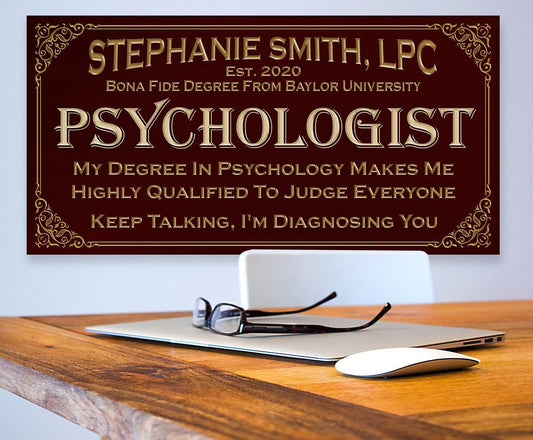 Personalized - Professional Psychologist - Canvas | Lone Star Art.