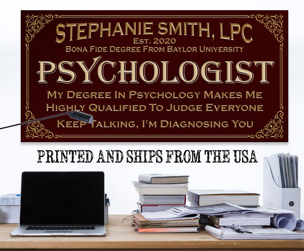 Personalized - Professional Psychologist - Canvas | Lone Star Art.