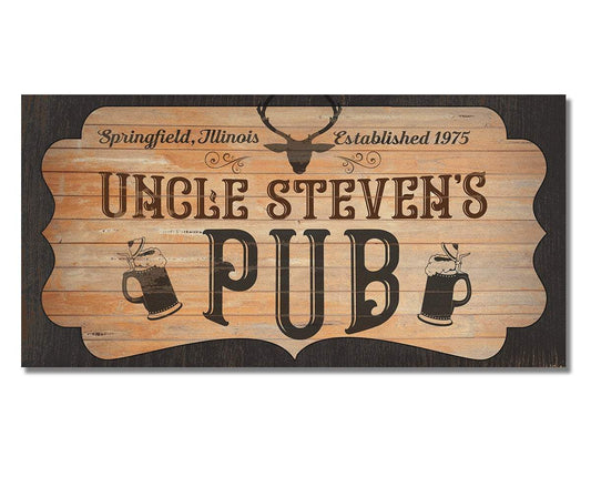 Personalized - Pub - Canvas | Lone Star Art.