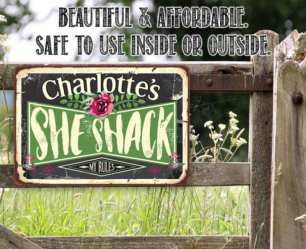 Personalized - She Shack - Metal Sign | Lone Star Art.