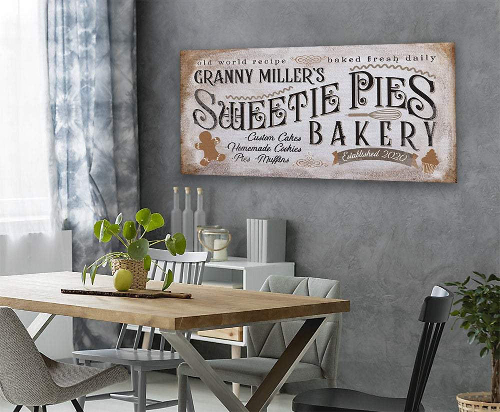 Personalized - Sweetie Pies Bakery - Canvas | Lone Star Art.