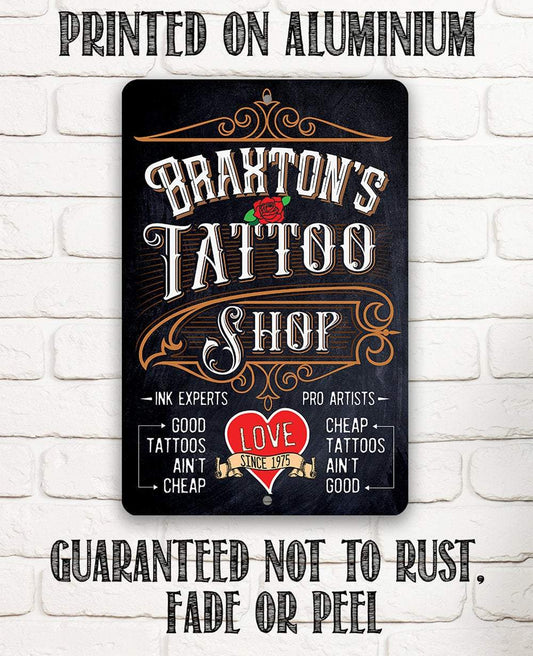 Personalized - Tattoo Shop - Metal Sign | Lone Star Art.