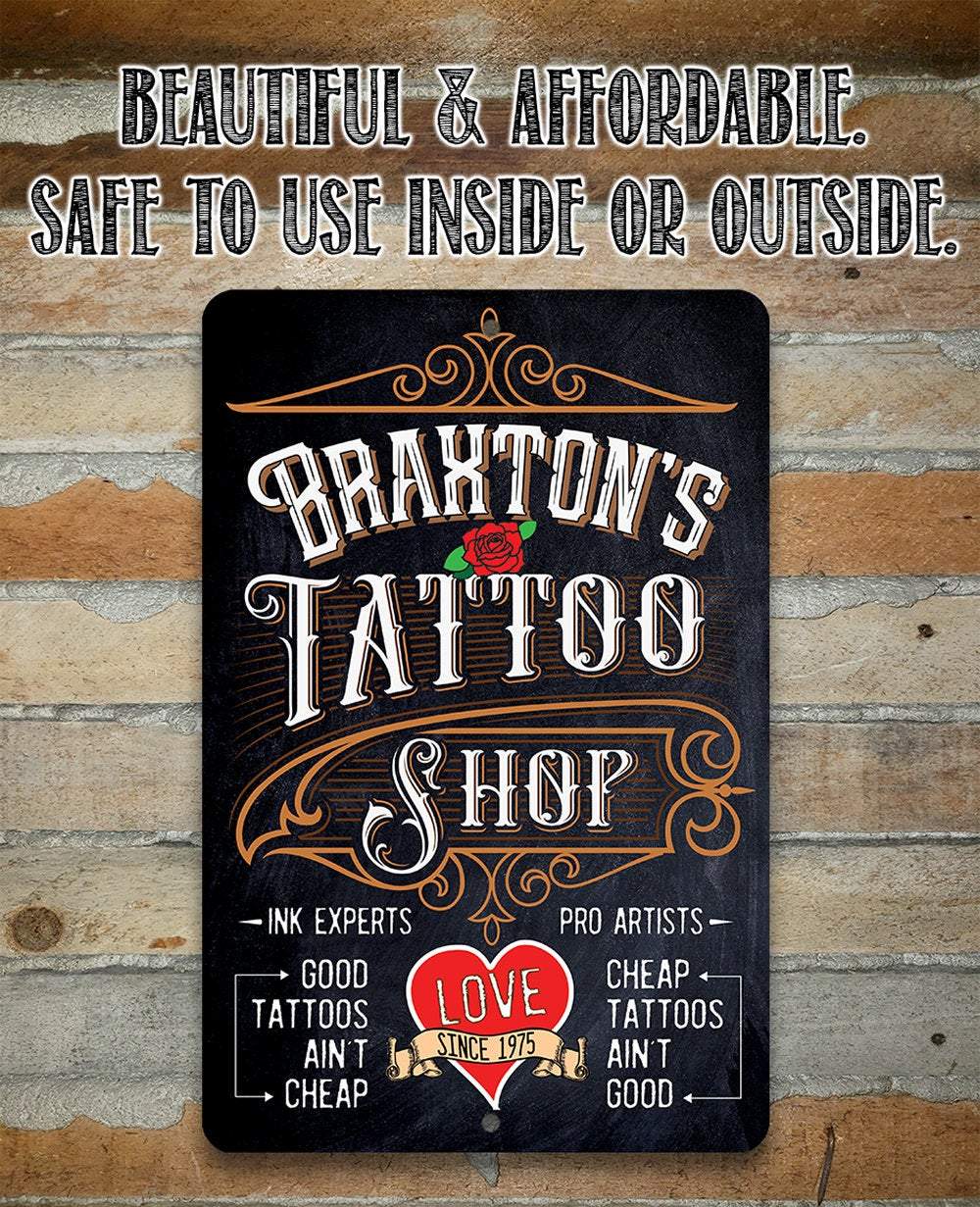 Personalized - Tattoo Shop - Metal Sign | Lone Star Art.