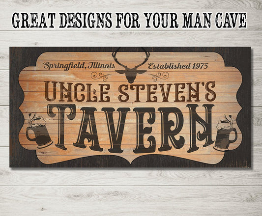 Personalized - Tavern - Canvas | Lone Star Art.