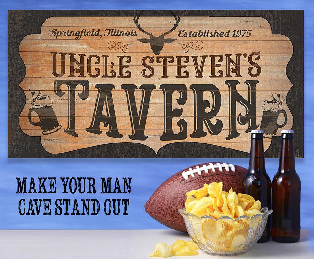 Personalized - Tavern - Canvas | Lone Star Art.