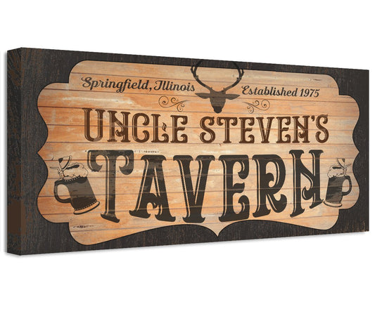 Personalized - Tavern - Canvas | Lone Star Art.
