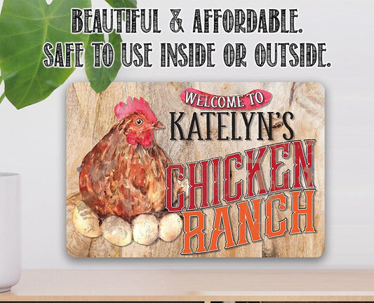 Personalized - The Chicken Ranch - Metal Sign Metal Sign Lone Star Art