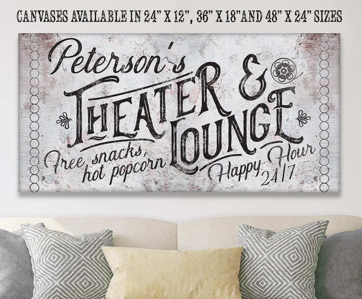 Personalized - Theater & Lounge - Canvas | Lone Star Art.