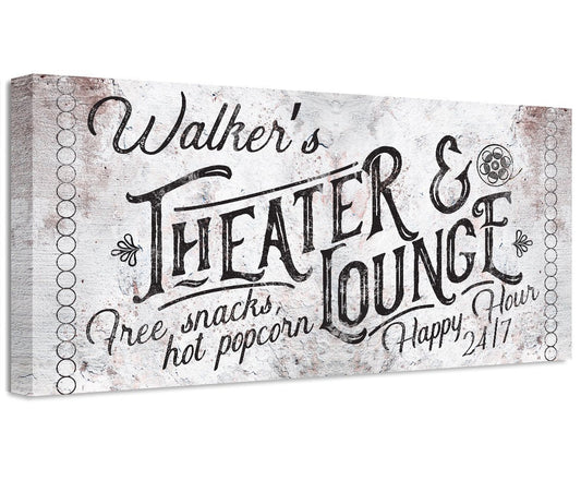 Personalized - Theater & Lounge - Canvas | Lone Star Art.