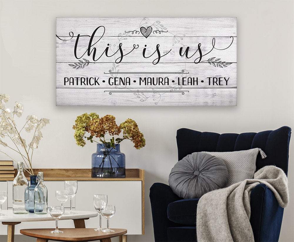 Personalized - This Is Us - Canvas | Lone Star Art.