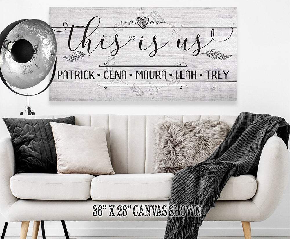 Personalized - This Is Us - Canvas | Lone Star Art.