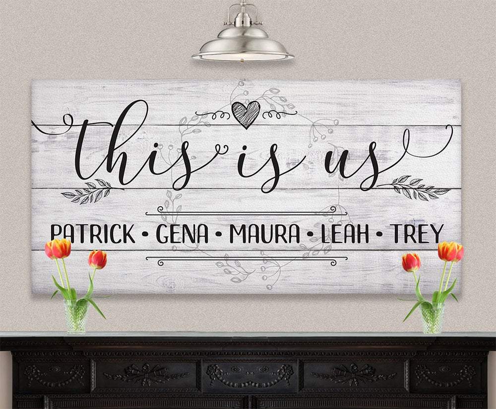 Personalized - This Is Us - Canvas | Lone Star Art.