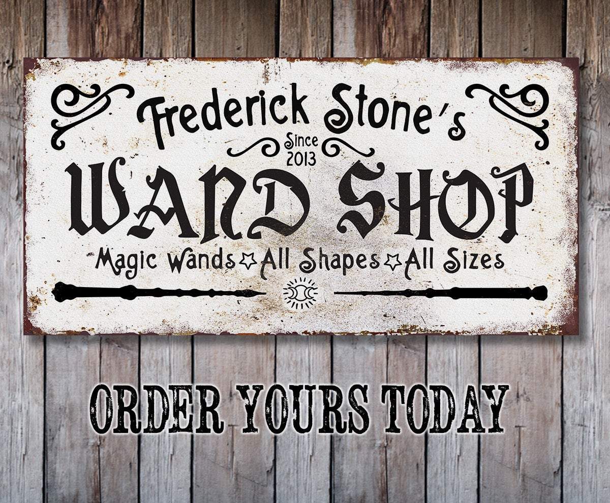 Personalized - Wand Shop - Canvas | Lone Star Art.