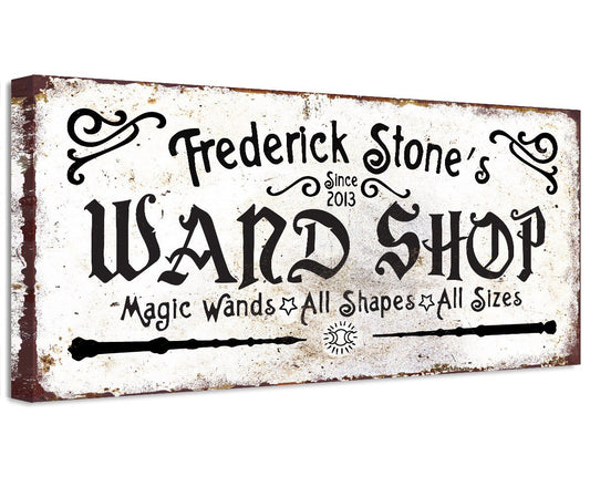 Personalized - Wand Shop - Canvas | Lone Star Art.