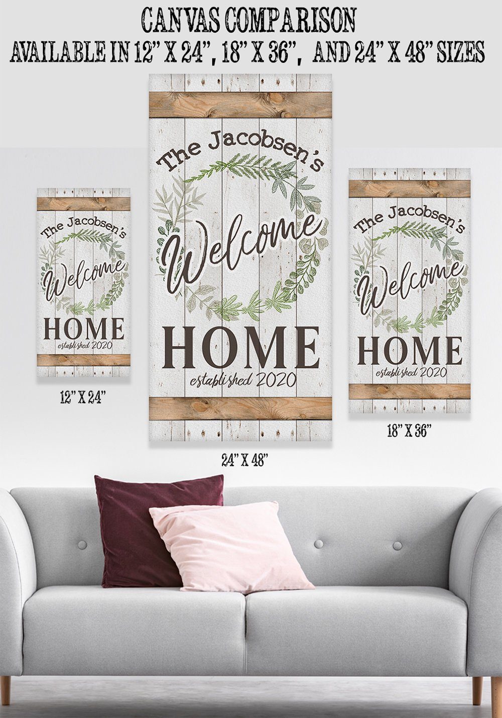 Personalized - Welcome - Canvas | Lone Star Art.