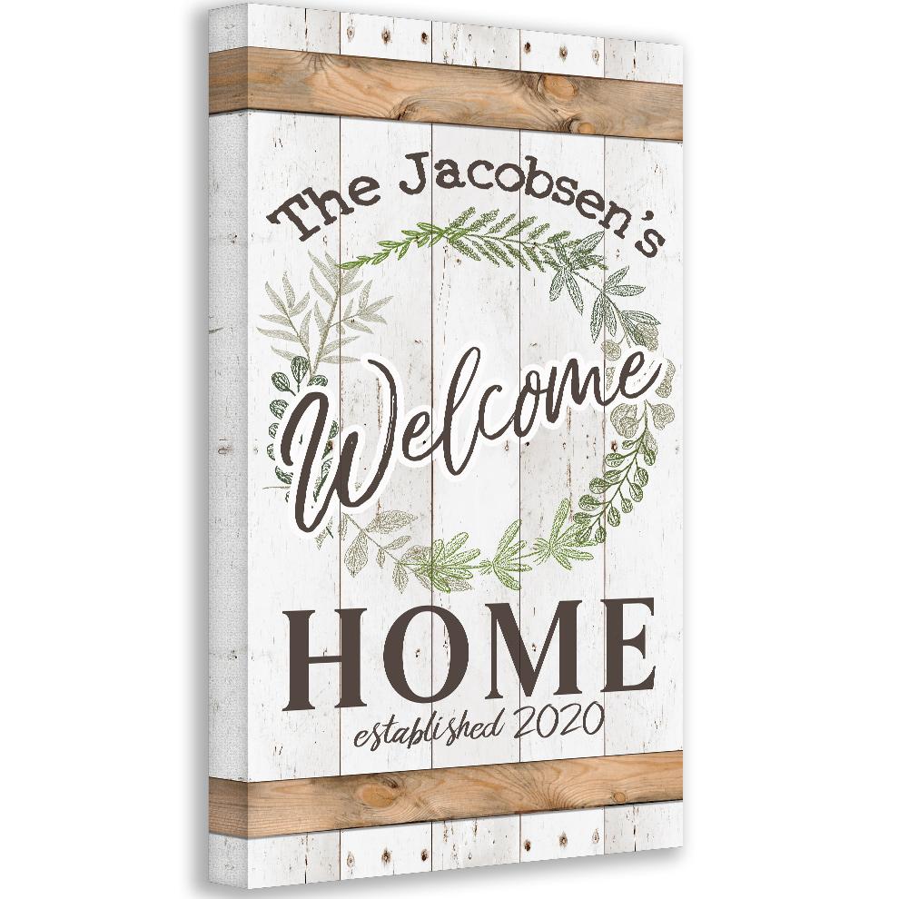 Personalized - Welcome - Canvas | Lone Star Art.