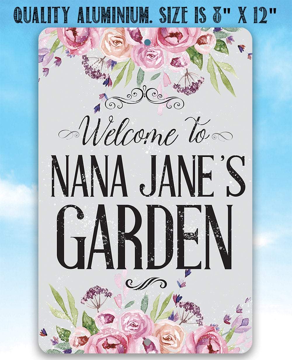 Personalized - Welcome To Our Garden - Metal Sign | Lone Star Art.
