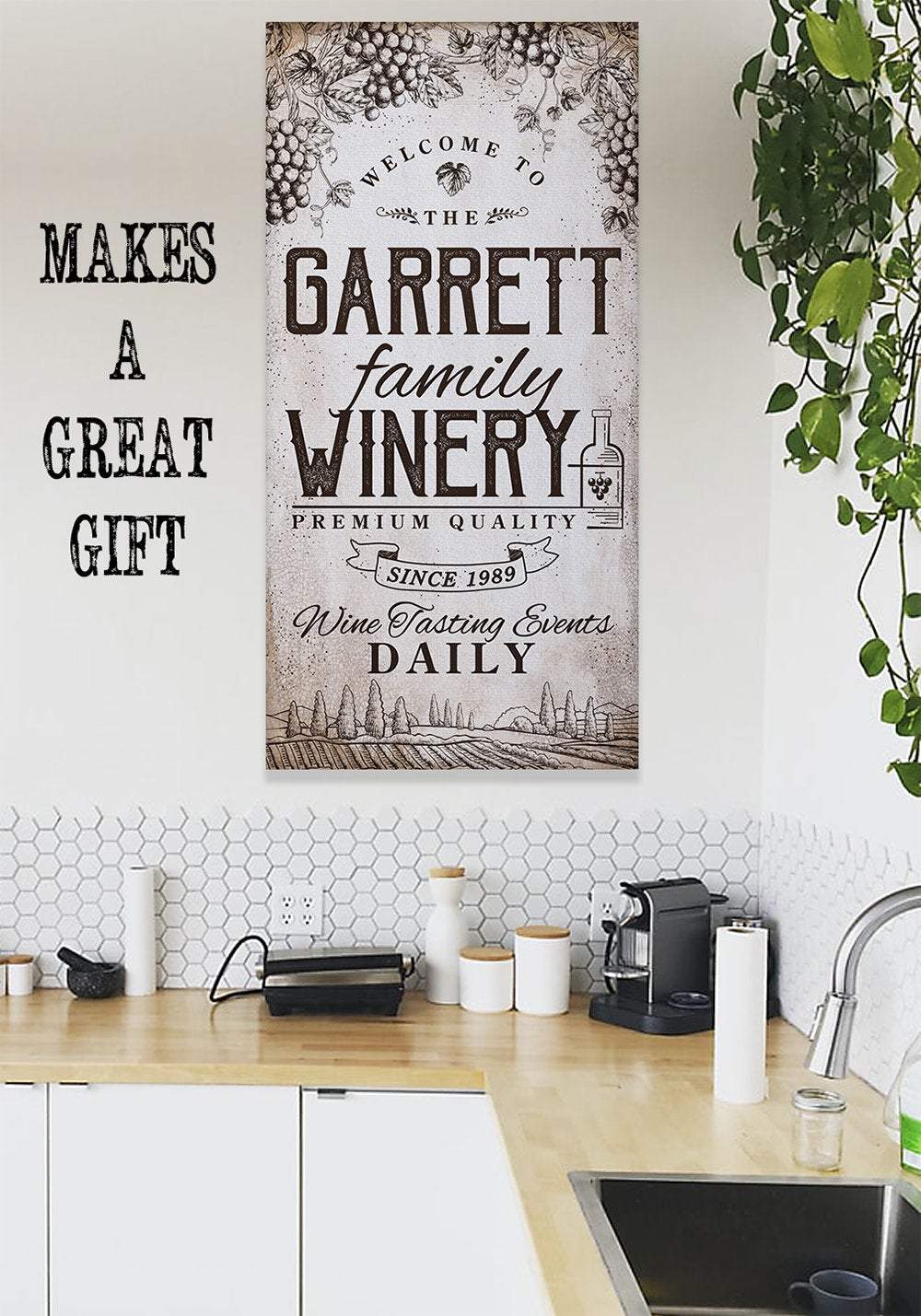 Personalized - Winery Family - Canvas | Lone Star Art.