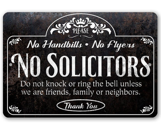 Please No Solicitors Thank You - Metal Sign | Lone Star Art.