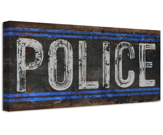 Police - Canvas | Lone Star Art.
