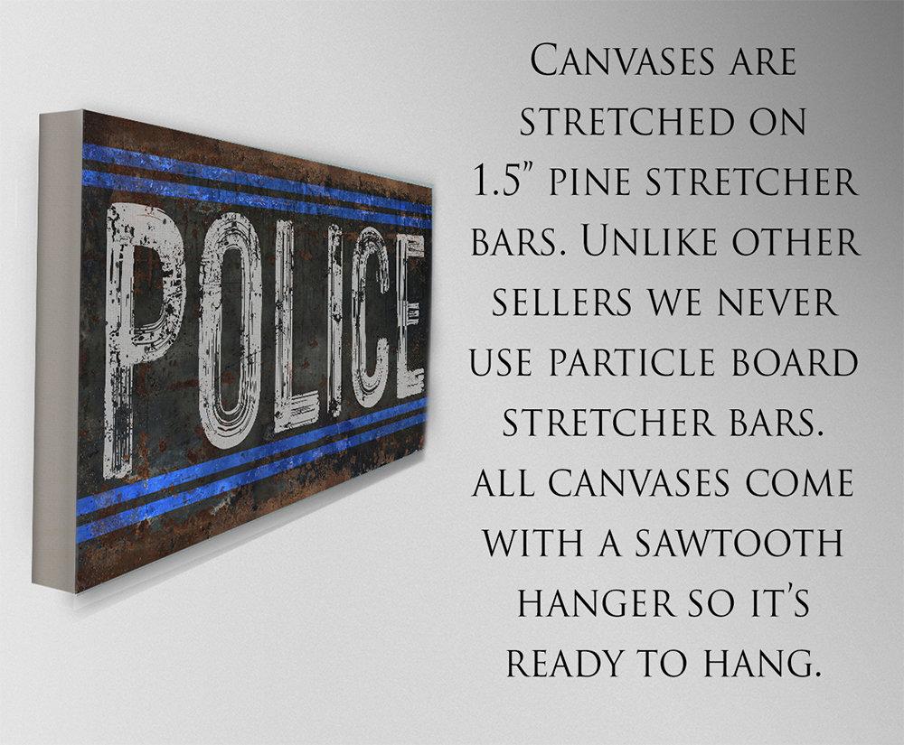 Police - Canvas | Lone Star Art.