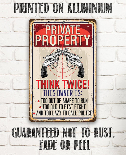 Private Property - Metal Sign | Lone Star Art.