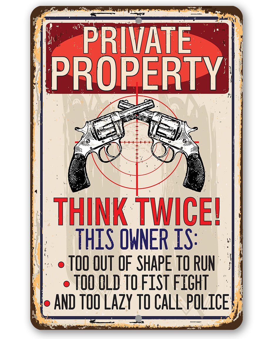 Private Property - Metal Sign | Lone Star Art.