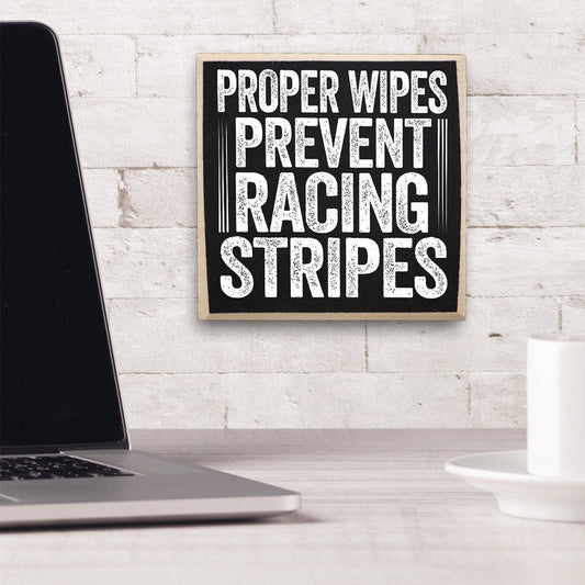 Proper Wipes - Rustic Wooden Sign - Makes Funny Bathroom Home Décor and a Housewarming Gift Under 15 Dollars Lone Star Art