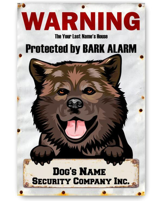 Personalized - Property Protected by Dogs - Metal Sign | Lone Star Art.