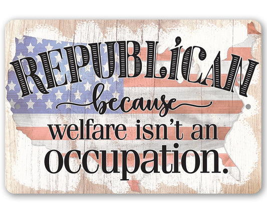 Republican - Metal Sign | Lone Star Art.