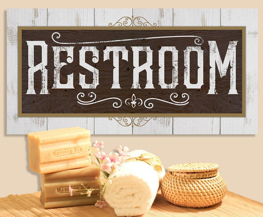 Restroom - Canvas | Lone Star Art.